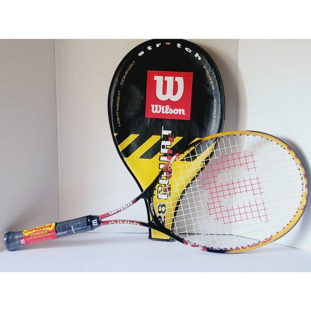 Wilson Tennis Racquet Court Zone Stretch 28 New w Cover 4 3/8 Grip